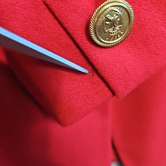 VTG CHARACTER SUBURBAN WOMENS 12 WOOL BLAZER/JACKET SINGLE GOLD BUTTON Poland - Picture 10 of 15